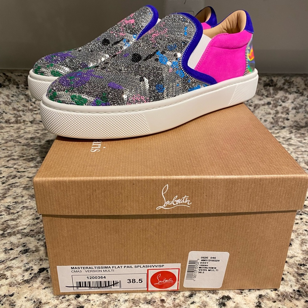 Christian Louboutin Masteral tissima flat pail splash
